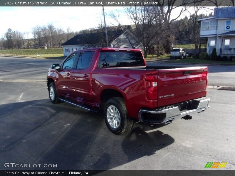 Cherry Red Tintcoat / Jet Black 2022 Chevrolet Silverado 1500 Limited LT Crew Cab 4x4