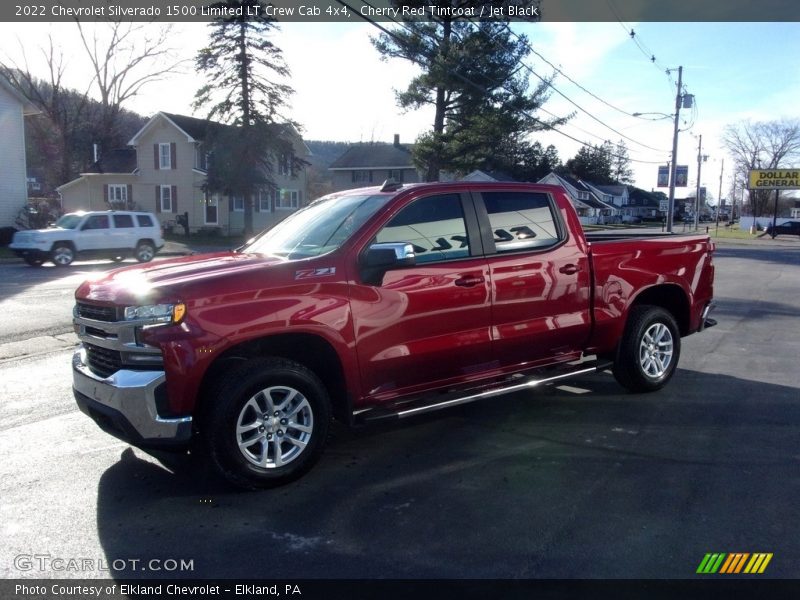 Cherry Red Tintcoat / Jet Black 2022 Chevrolet Silverado 1500 Limited LT Crew Cab 4x4