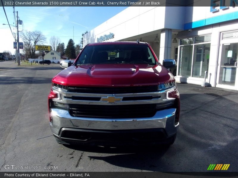Cherry Red Tintcoat / Jet Black 2022 Chevrolet Silverado 1500 Limited LT Crew Cab 4x4