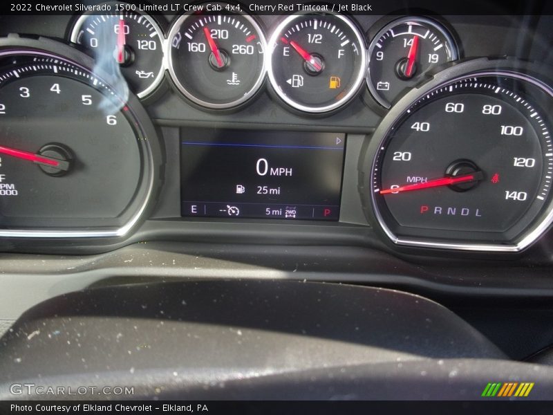 Cherry Red Tintcoat / Jet Black 2022 Chevrolet Silverado 1500 Limited LT Crew Cab 4x4