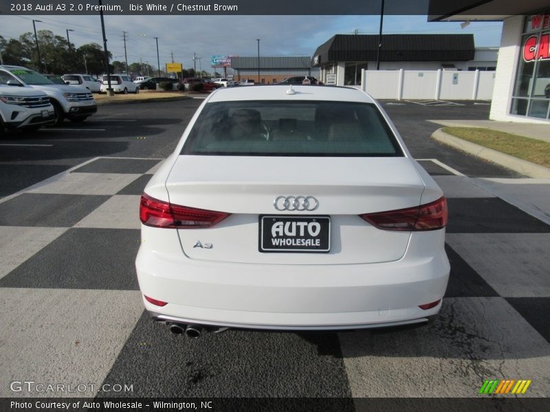 Ibis White / Chestnut Brown 2018 Audi A3 2.0 Premium