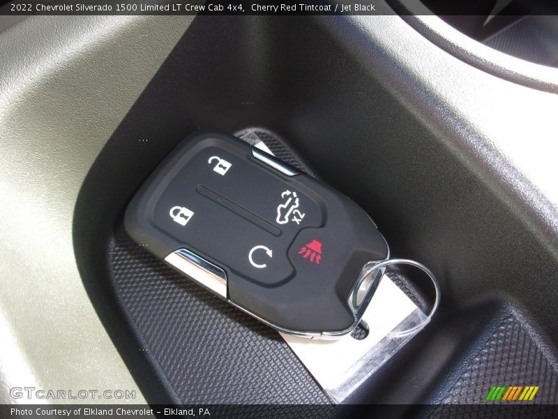 Cherry Red Tintcoat / Jet Black 2022 Chevrolet Silverado 1500 Limited LT Crew Cab 4x4