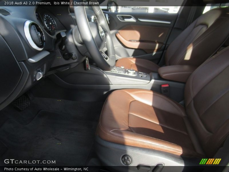 Ibis White / Chestnut Brown 2018 Audi A3 2.0 Premium
