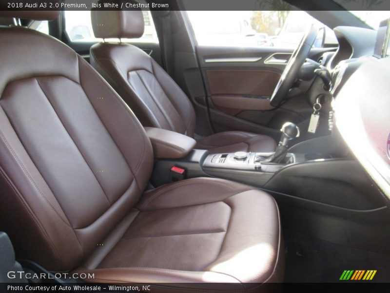 Ibis White / Chestnut Brown 2018 Audi A3 2.0 Premium