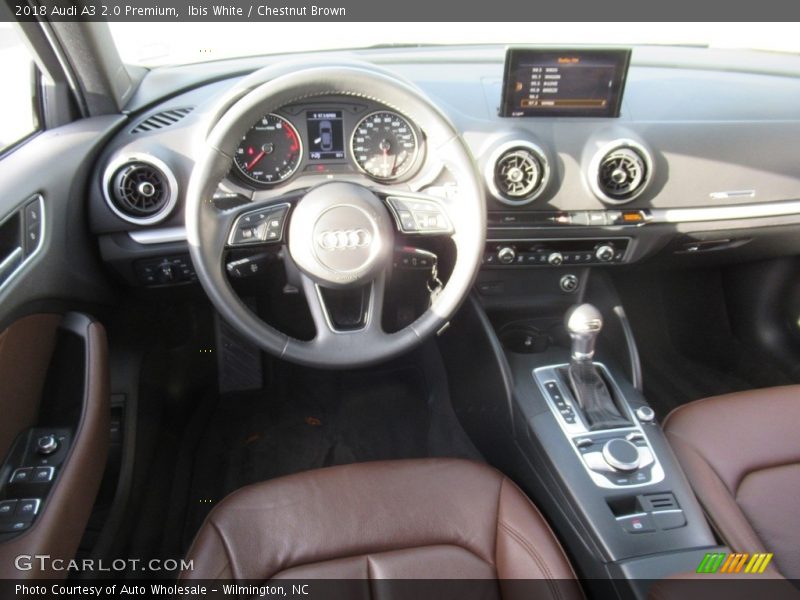 Ibis White / Chestnut Brown 2018 Audi A3 2.0 Premium