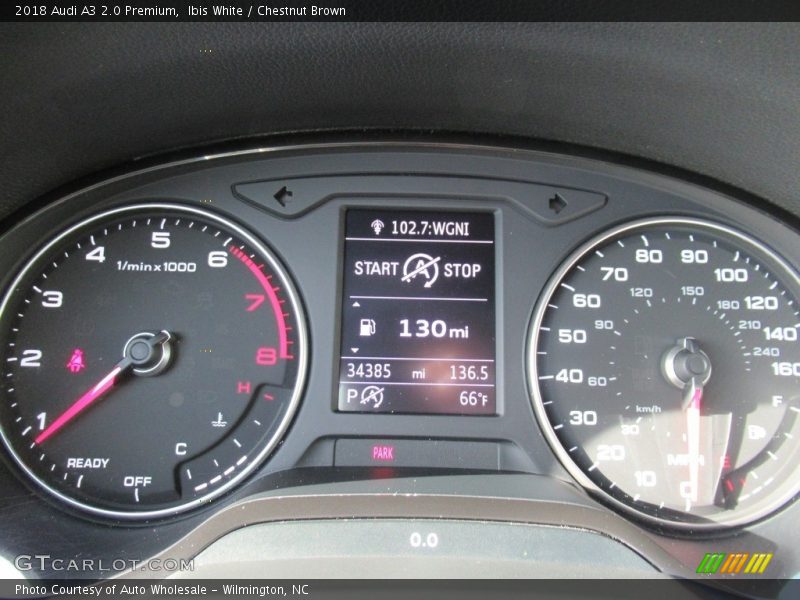 Ibis White / Chestnut Brown 2018 Audi A3 2.0 Premium