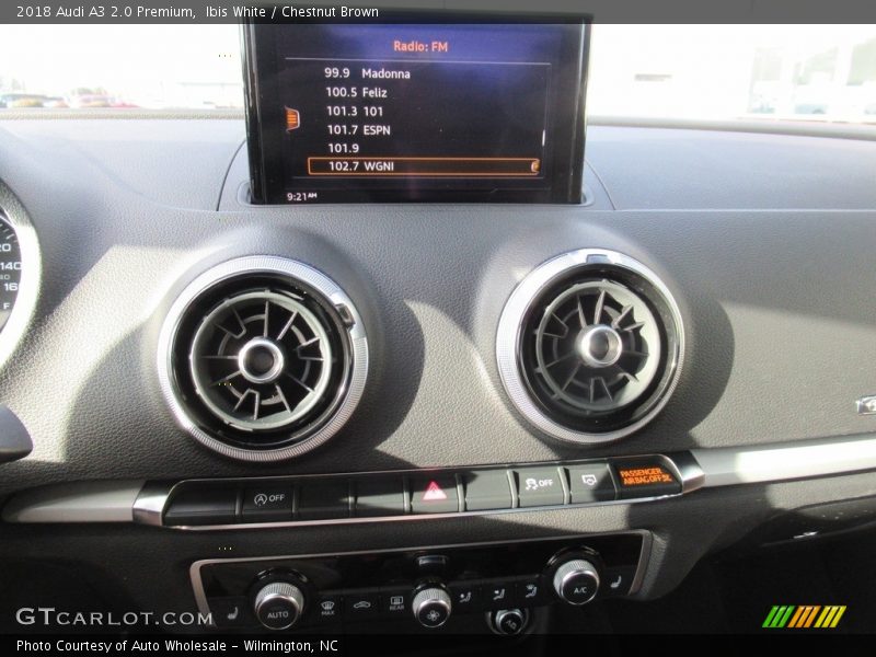 Ibis White / Chestnut Brown 2018 Audi A3 2.0 Premium