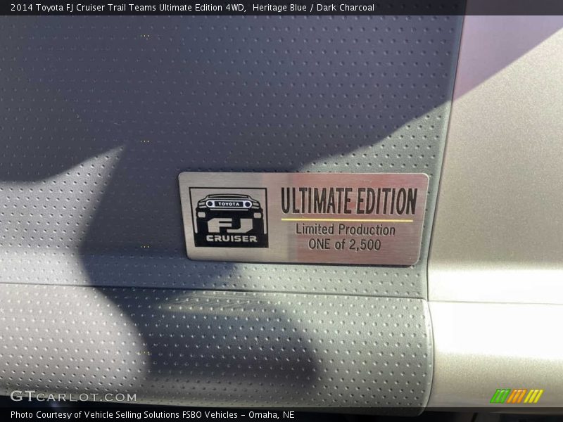Heritage Blue / Dark Charcoal 2014 Toyota FJ Cruiser Trail Teams Ultimate Edition 4WD