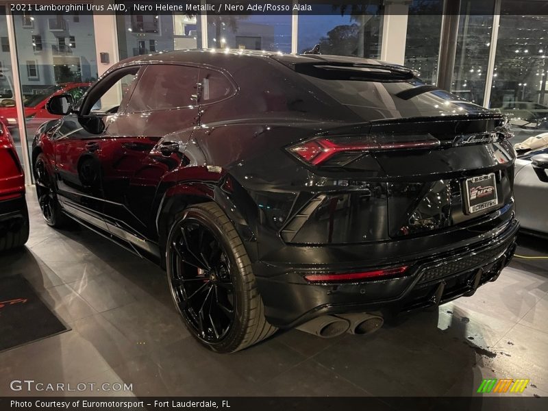 Nero Helene Metallic / Nero Ade/Rosso Alala 2021 Lamborghini Urus AWD