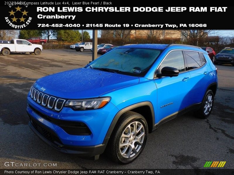 Laser Blue Pearl / Black 2022 Jeep Compass Latitude Lux 4x4