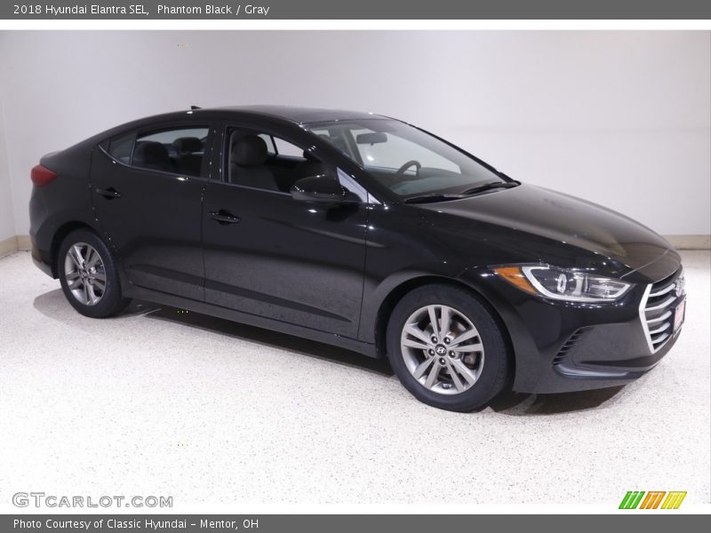 Phantom Black / Gray 2018 Hyundai Elantra SEL