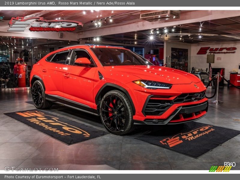 Rosso Mars Metallic / Nero Ade/Rosso Alala 2019 Lamborghini Urus AWD