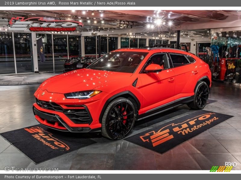 Rosso Mars Metallic / Nero Ade/Rosso Alala 2019 Lamborghini Urus AWD