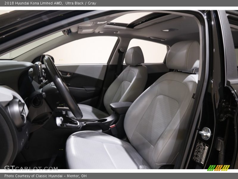 Front Seat of 2018 Kona Limited AWD