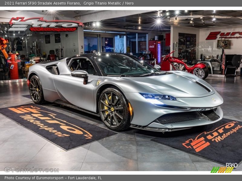 Front 3/4 View of 2021 SF90 Stradale Assetto Fiorano