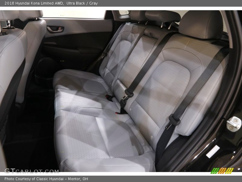Ultra Black / Gray 2018 Hyundai Kona Limited AWD