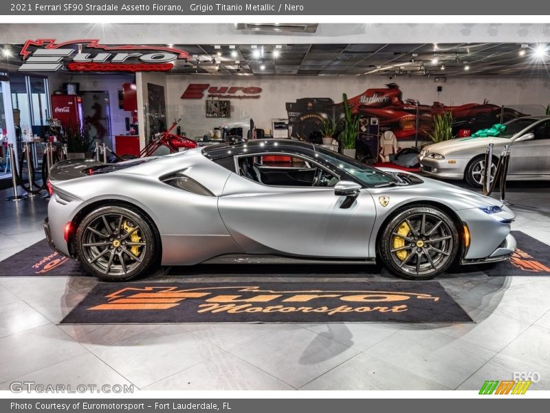 Grigio Titanio Metallic / Nero 2021 Ferrari SF90 Stradale Assetto Fiorano