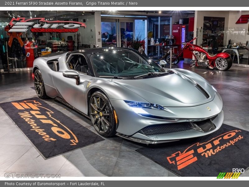 Front 3/4 View of 2021 SF90 Stradale Assetto Fiorano