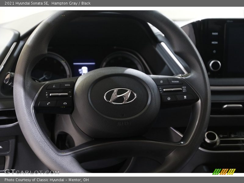 Hampton Gray / Black 2021 Hyundai Sonata SE
