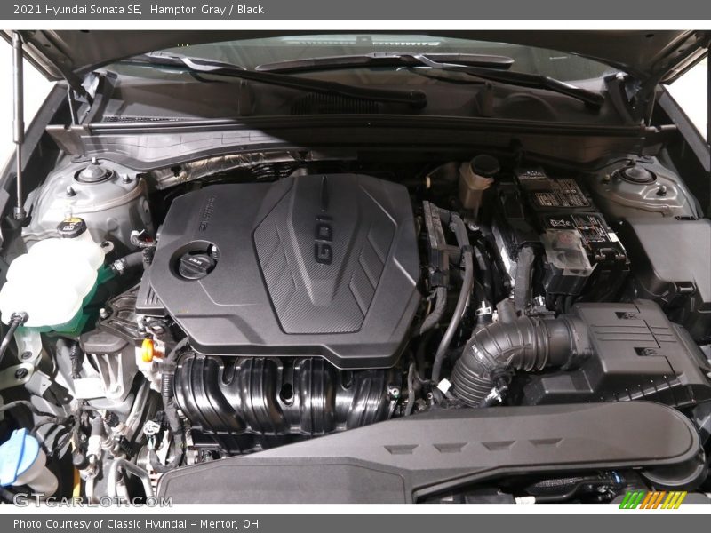 Hampton Gray / Black 2021 Hyundai Sonata SE