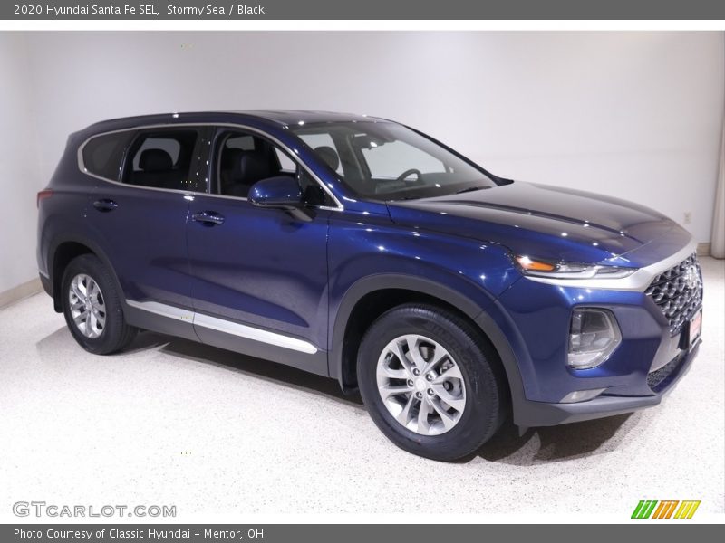 Stormy Sea / Black 2020 Hyundai Santa Fe SEL