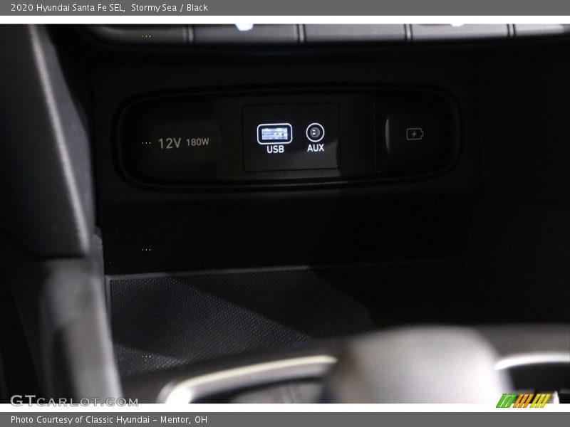 Stormy Sea / Black 2020 Hyundai Santa Fe SEL