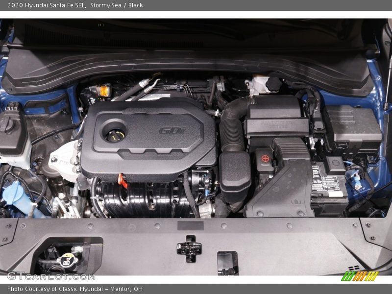 Stormy Sea / Black 2020 Hyundai Santa Fe SEL