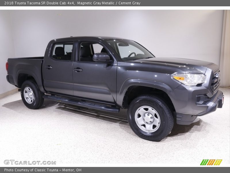 Magnetic Gray Metallic / Cement Gray 2018 Toyota Tacoma SR Double Cab 4x4