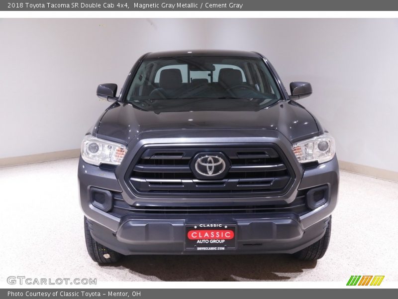 Magnetic Gray Metallic / Cement Gray 2018 Toyota Tacoma SR Double Cab 4x4