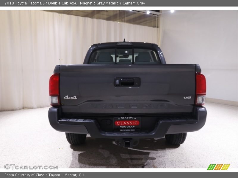 Magnetic Gray Metallic / Cement Gray 2018 Toyota Tacoma SR Double Cab 4x4