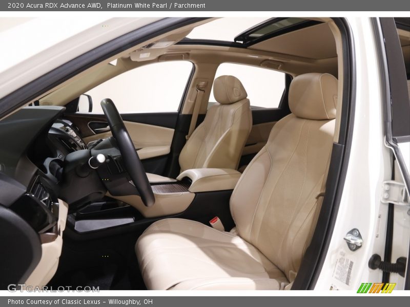 Platinum White Pearl / Parchment 2020 Acura RDX Advance AWD