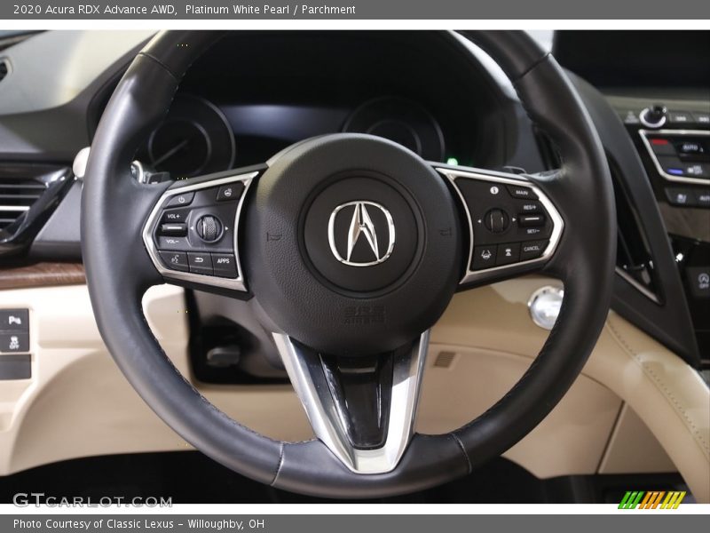 Platinum White Pearl / Parchment 2020 Acura RDX Advance AWD