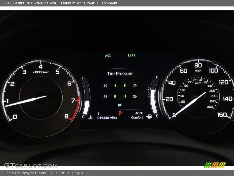 Platinum White Pearl / Parchment 2020 Acura RDX Advance AWD