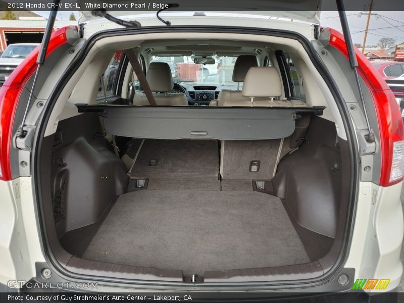White Diamond Pearl / Beige 2012 Honda CR-V EX-L