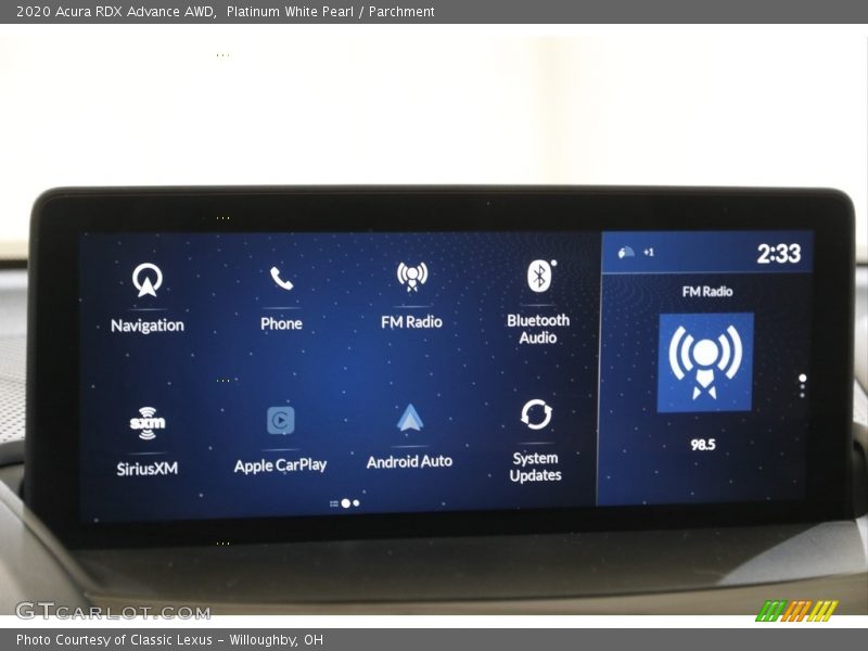 Platinum White Pearl / Parchment 2020 Acura RDX Advance AWD