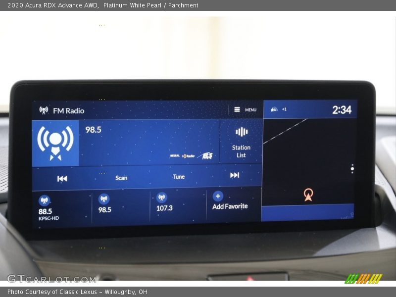 Platinum White Pearl / Parchment 2020 Acura RDX Advance AWD