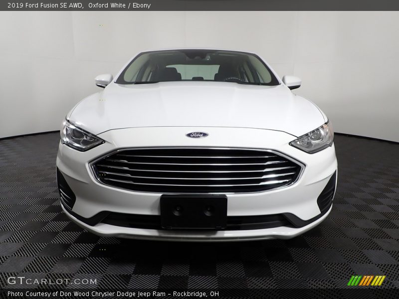 Oxford White / Ebony 2019 Ford Fusion SE AWD