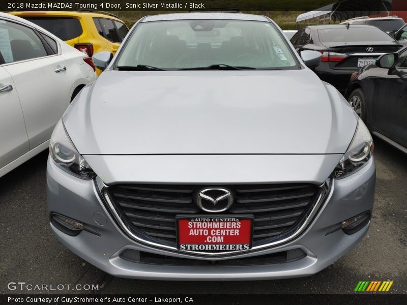 Sonic Silver Metallic / Black 2018 Mazda MAZDA3 Touring 4 Door