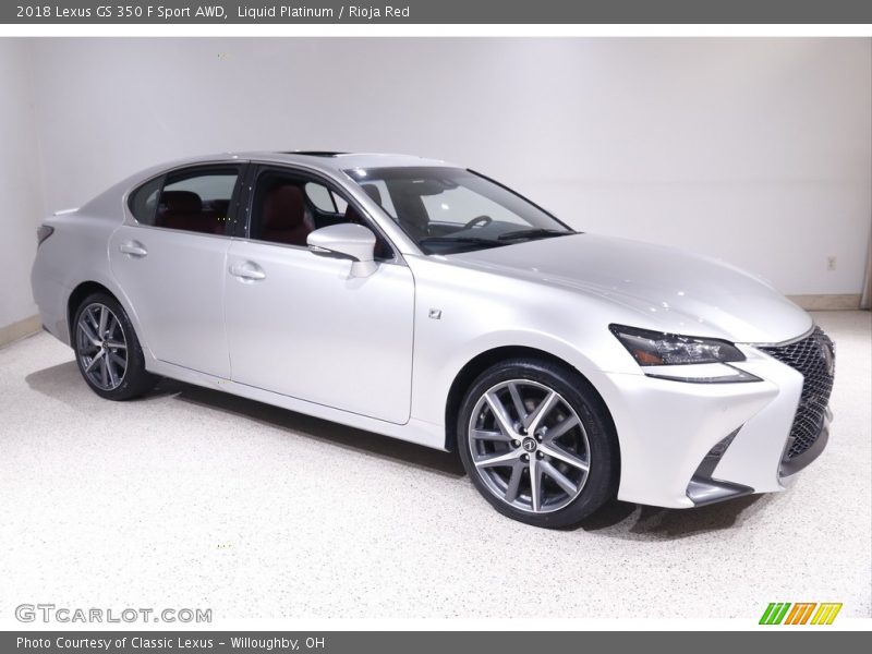 Liquid Platinum / Rioja Red 2018 Lexus GS 350 F Sport AWD