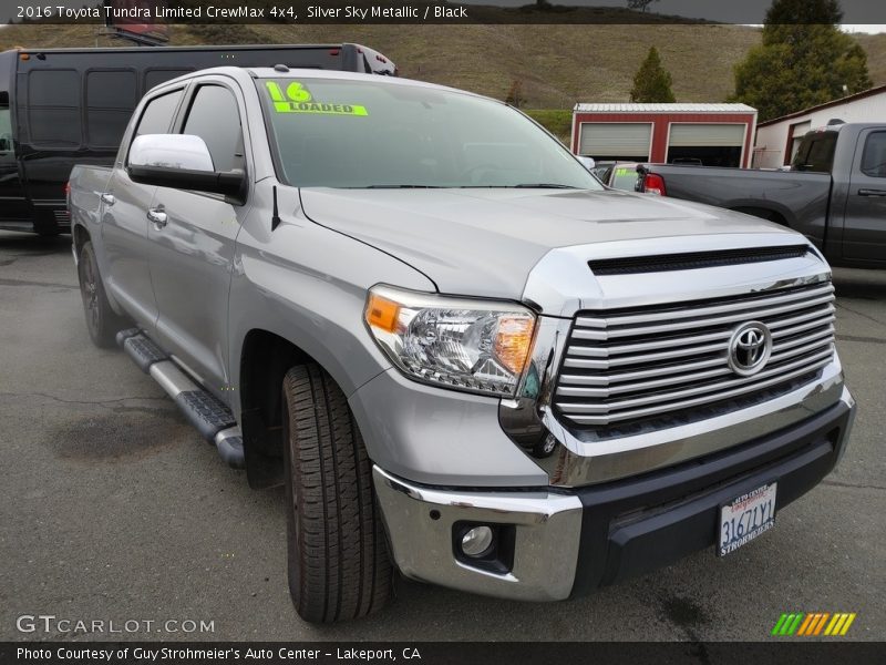 Silver Sky Metallic / Black 2016 Toyota Tundra Limited CrewMax 4x4