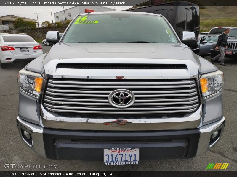 Silver Sky Metallic / Black 2016 Toyota Tundra Limited CrewMax 4x4