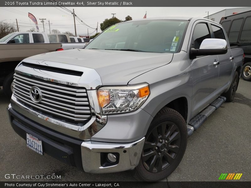 Silver Sky Metallic / Black 2016 Toyota Tundra Limited CrewMax 4x4