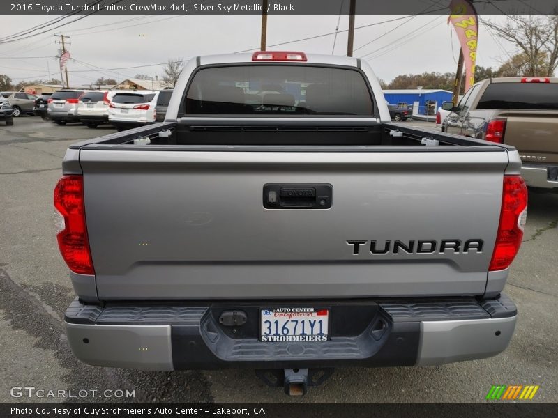 Silver Sky Metallic / Black 2016 Toyota Tundra Limited CrewMax 4x4