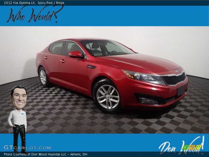 Spicy Red / Beige 2012 Kia Optima LX