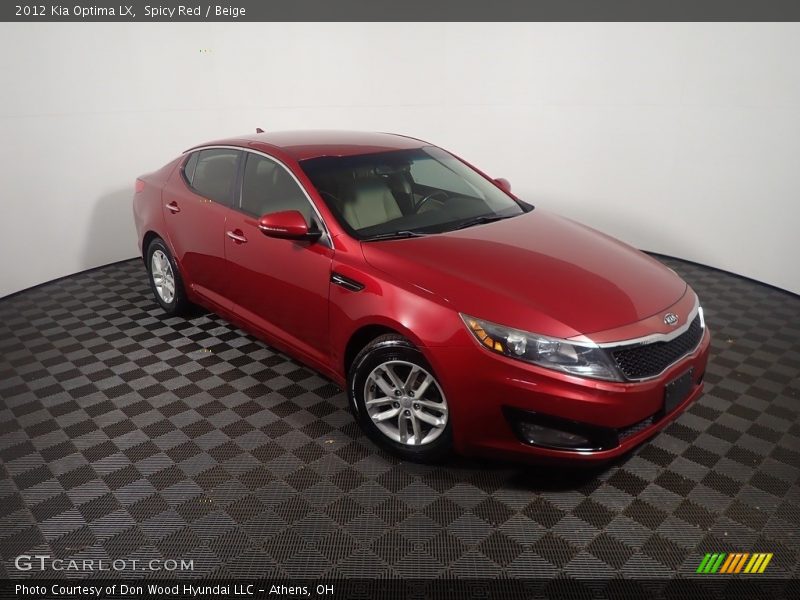 Spicy Red / Beige 2012 Kia Optima LX