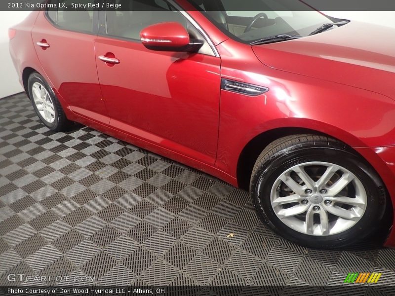 Spicy Red / Beige 2012 Kia Optima LX