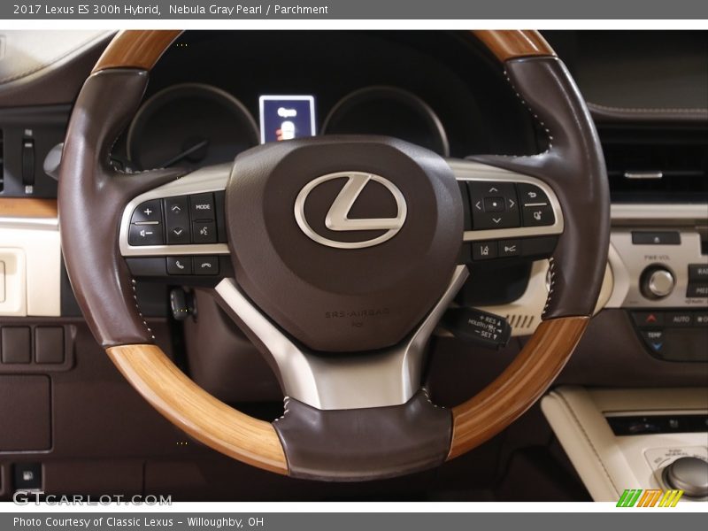 Nebula Gray Pearl / Parchment 2017 Lexus ES 300h Hybrid