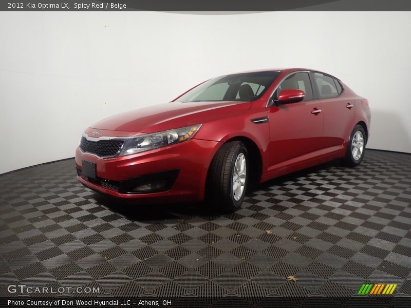 Spicy Red / Beige 2012 Kia Optima LX