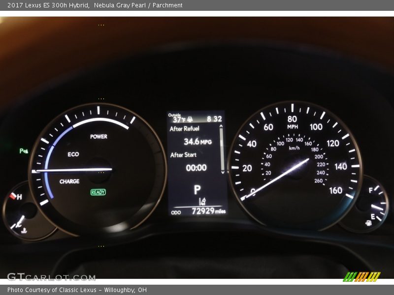 Nebula Gray Pearl / Parchment 2017 Lexus ES 300h Hybrid