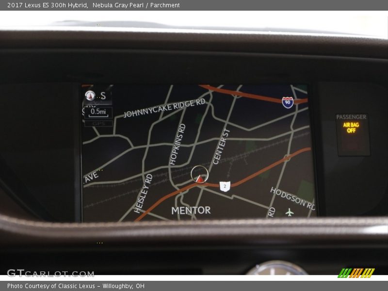 Nebula Gray Pearl / Parchment 2017 Lexus ES 300h Hybrid